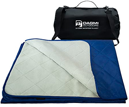 wasserdichte Outdoor-Decke, große Fleece-Camping- und Stadiondecken für kaltes Wetter, perfekt für Outdoor, Auto, Hunde, Boot, Picknick, Winddicht, extra warm, maschinenwaschbar