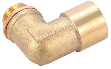 WANGCL Lambdasonden-Verlängerungskabel Messing-Lambdasondenstecker Universal-Kfz-Sensorstecker Auto-Modifikationsteile 90 Grad M18x1,5