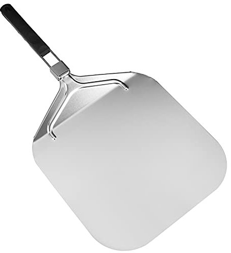Kamay Folding Aluminum Pizza Peel for Pizza Stone,Professional Home Use Pizza Shovel for Baking Pizza and Cake on Oven & Grill