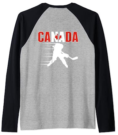 Kanada Eishockey-Liebhaber Trikot – kanadische Hockey-Team-Fans Raglan
