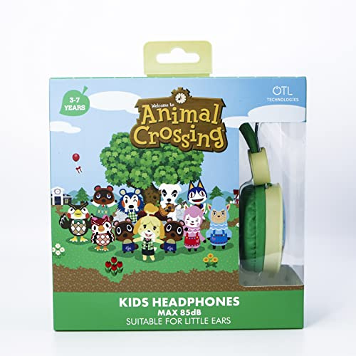 OTL Technologies Écouteurs pour enfants Animal Crossing avec câble et volume adaptés aux enfants