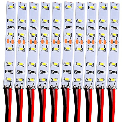RUNCCI-YUN 10pcs 12-18V 6-LED Hausbeleuchtung 10cm Weiss mit Kabel 10cm,Modellbau Led Beleuchtung,modellbau beleuchtung modelleisenbahn beleuchtung