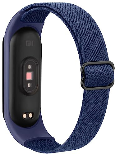 Wanme Armband für Xiaomi Mi Band 6/Mi Band 5/Mi Band 4/Mi Band 3 Armband, Weiches Elastisch Nylon Ersatzarmband für Amazfit Band 5/Xiaomi Mi Band 7/6/5/4/3 für Damen Herren