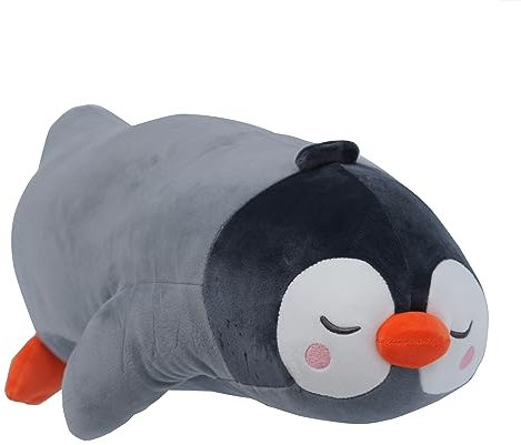 UNUS Kissen Seitenschläferkissen Pinguin mittel Grau