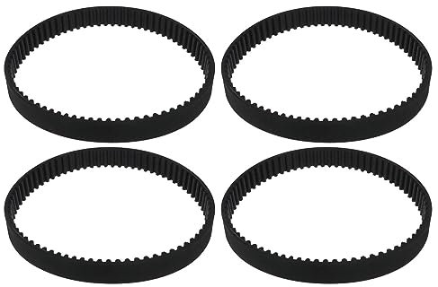eMagTech 4PCS Drive Belt Toothed Belt 914006-01 Compatible with Dyson DC25 Vacuum Cleaner All Models Closed Loop Rubber Belt 9mm Width 225mm Inner Circumference Black