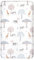 GLLQUEN BABY 140 x 70cm Kinderbett Baby Spannbettlaken, Matratzenschoner 1pack, 100% Mikrofaser Oeko-tex100 Neugeborenen Bettlaken für Baby, Pflegeleichtes Kinderwagen Spannbettlaken(Jungle)