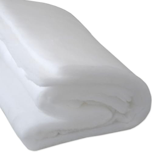 Nurtextil24 Volumenvlies Meterware 3m Länge 3cm Dicke 160cm Breite Quilt 300g/m² Polstervlies 30mm Höhe Waschbar Watte Polsterwatte Diolenwatte Vlieswatte Füllung Kissen Decke Sofa Polsterung