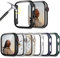 Lovmunia 6-Stück Hard Gehäuse mit Displayschutzfolie Kompatibel mit Apple Watch Series 3 42mm, Rundum PC Ultradünne Schutzhülle Eingebaut Kratzfest Gehärtetes Glas Schutzfolie für iWatch 42mm