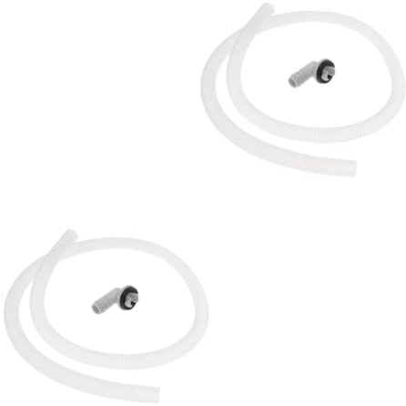 Garneck 2 Sets Drain Hose Kit 3/5 Inch Universal Connector for Window Units Plastic Tubing Drain Hose