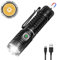 Wurkkos TS22 LED Torch Extremely Bright, 4800 Lumen Torch Rechargeable XHP70.3, IPX68 Waterproof Tactical Flashlight with 6 Modes for Camping, Outdoor, Emergencies, CRI90(Black)