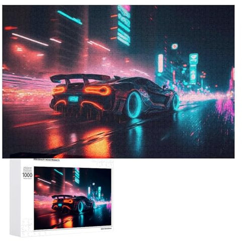 1000 Teile Puzzle Für Jungen Und Mädchen, Standard-Puzzles, Cool Sports Auto -Puzzles, Familienspiele, (75×50cm)