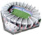 Habarri Mini Parc des Princes Stadium Puzzle 3D - 3D Puzzle-Stadion - Kleines 3D Fußballstadion für Kinder und Erwachsene - Mini Fußballstadion Modell - Modellbau - 44 Elemente