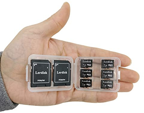 Lerdisk Factory Wholesale Micro SD Card 1GB 6 Pack with Micro SD Adapter Manufacturer (1GBX6)