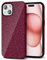 Svanove Cheetah Print Phone Case for iPhone 15 Case Girly Trendy Leopard Pattern, Retro Cool Animal Print, Luxury Cute Case for Women, Aesthetic Y2k Hard Shell Plastic, Burgundy