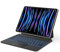 OMOTON Tastiera per iPad Air 13 2024 (M2), iPad Pro 12.9 6e/5e/4e/3e Gen, Magic Keyboard con Trackpad Multi-Touch e Retroilluminazione, Cover Pro 12.9 con Tastiera AZERTY, Nero