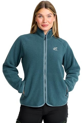 RevolutionRace Canyon Full-Zip Pile Fleece für Damen, Outdoor Fleecejacken perfekt für Wanderungen und Outdoor-Abenteuer, Orion Blue/Blue Mirage, L