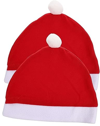 DRESSOOS 2stücke Auto Kopfstützenbezug Mit Weihnachtsmannmütze Weihnachtsdekor Für Auto Fahrzeugdekor Autozubehör Weihnachtsdekoration