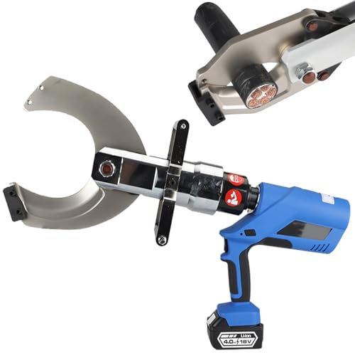 Coupe-câble Hydraulique Sans Fil, Ciseaux À Câble Électrique Avec Affichage LED/batterie, Outil De Coupe De Fil Électrique Pour Fils De Cuivre Et D'aluminium, Coupe De Câble Blindé Sans Effort