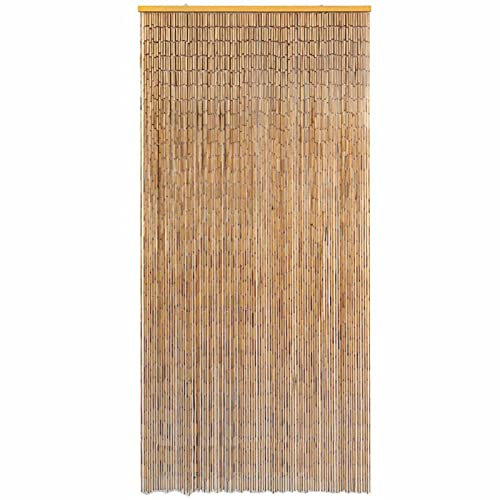 Gecheer Türvorhang Bambusvorhang Bambustürvorhang Dekovorhang Bambus 100 x 220 cm