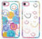 Yoedge 2 Stück Happy Smiley Face HandyHülle für iPhone 16e/SE 4/SE 2025 Hülle 6,1, Transparent Smile Gesicht Niedliches Muster Design Aesthetic Case Schutzhülle für iPhone 16e Mädchen Frauen Cover