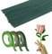 3 Rouleau Fleuriste Ruban Vert Ruban Adhésif Floral élastique 27m*12mm Floratape 100 Pcs Fil de Fer Fleuriste 30cm/11.81 Pouce Tige Fleur Artificielle pour Bouquets de Fleurs Travaux Manuels Floraux