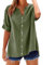 Musselin Bluse Damen Oversized Sale Clearance, Leinenbluse Damen, Sommer Button Down Leinenhemd Oberteile V Ausschnitt Leinenbluse Bluse Baumwolle Hemd Solide Top Große Größen Kleidung