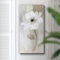 XIAOYIWIN Poster und Drucke, Blumen-Wandkunst, Dekorationen, Gemälde, elegante weiße Rose, romantische botanische Drucke, Leinwand-Wandkunst, Dekor