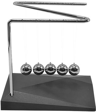 Balls - Newton Cradle Balance Balls, Perpetual Motion Desk Toy - Physics Toys, Steel Ball Swing, Cool Science Gadgets for Kids Students Teachers