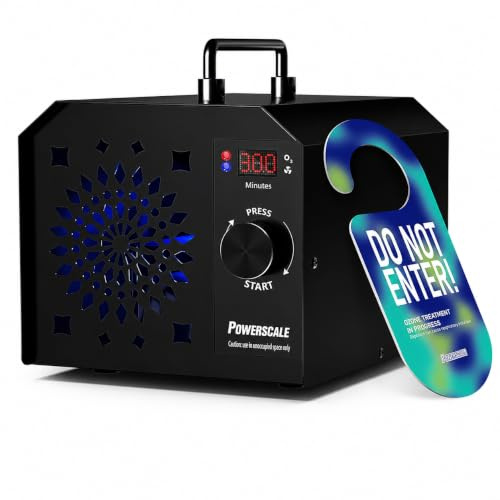 Powerscale Ozone Generator, Odor Removal, Digital Timer, OZB2, Commercial | 300-min LCD timer • 10-second safety delay • Airbnb turnovers, cleaning businesses & large spaces • Up to 150,000mg/h