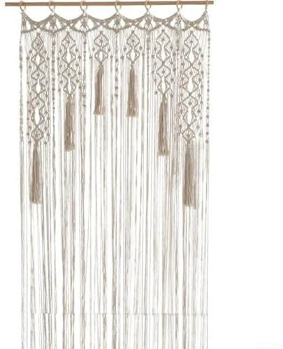 Mocrop Vorhang Türdeko Makramee Vorhang Boho Türvorhänge Handgemachte Türvorhang Fliegengitter Vorhänge Fenster Türen Bildschirme Quaste Türöffnungen Jalousien Raumteiler Panel