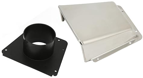 HEEPDD Marine Clamshell Ventilator, Cowl Vent Cover with Nylon Base, Ideal for Boats and Yachts, Enhances Intake Exhaust Ventilation Marine Clamshell Ventilator, Stainless Steel Nan