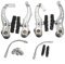 Inovey Road Mountainbike Fahrrad MTB BMX Legierung vorne und hinten V Bremshebel Bremssättel Set