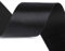 Glanz-Satin Gummiband 2m x 5cm Gummilitze 50mm f. Gürtel Kleider Blusen, Farbe:schwarz