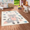 Kinderteppich Trendline Pastell Fuchs Beige Rosa in 5 Größen