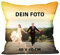 deutschwaren Fotokissen Personalisiertes Kissen individuellem Bild mit Füllung Doppelseitiges Bild Foto Bedrucken Kissen Farbig zum Geburtstag Jahrestag (40x40cm)