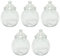 Britten & James 650ml Clear Plastic Jars Pack of 5 with Victorian Style Lids Pack of 5