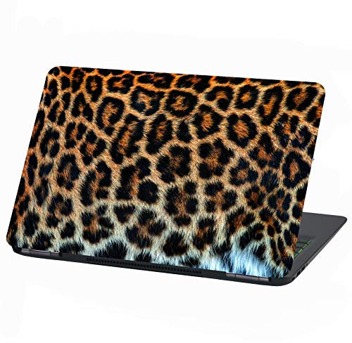 Laptop Film Cover, Abstract Adhesive Film, Notebook Sticker, Protective Cover, Self-Adhesive Vinyl Skin Sticker, 17 Inches/33-35 cm, LP27 Leopard Fur