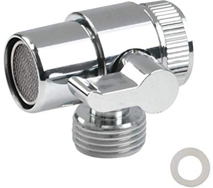 DODUOS 3 Wege Wasserhahn Umschaltventil Umstellventil Diverter Ventil Messing Chrom poliert Dusche Adapter Ventil Wasserhahn Ersatzteile für Badezimmer, Küche