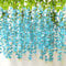 AIBAOBAO Artificial Flowers Wisteria 12PCS, Fake Flowers Vine Garland, Hanging Trailing Plants Bush String Flower for Wedding, Party, Ceremony, Home, Garden, Outdoor, Indoor st patricks day Decoration