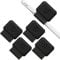 FINTIE 4 Pezzi Portapenne Autoadesivo Compatibile con Apple Pencil Pro, Apple Pencil (USB-C) & 2a/1a Gen e Penna Stilo - Elastico Pen Holder per Tablet, Notebooks, Calendario, Nero
