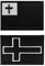 Zcketo Religion Cross Logo Patch, Christian Cross Jesus Christ Patch in 'God We Trust' - 2 Pcs, Embroidered Decorative Patches for Clothes, Backpack, Vest, Bags