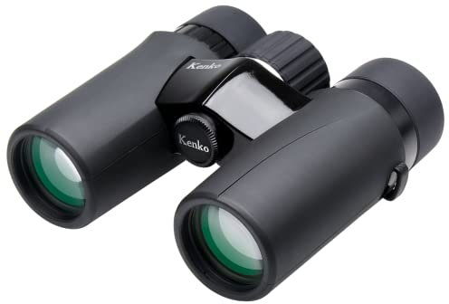 Kenko Kompakt-Fernglas Ultraview EX Compact 8x32, Dachprisma, wasserdicht IPX7, leicht, für Outdoor, Konzert, Sportbeobachtung, schwarz, 406960