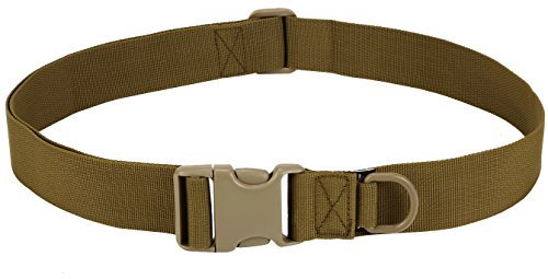 SIVENKE Taktischer Gürtel Verstellbar Security Gürtel Kampfgürtel für Airsoft Outdoor Koppel Molle Sicherheitsgurt mit Klickverschluss Braun