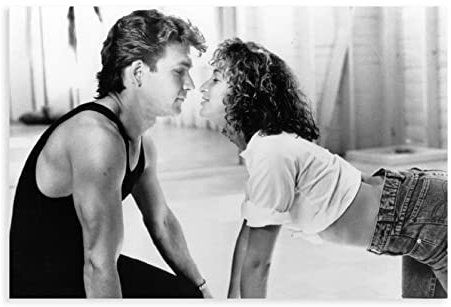 FISH DRAGATE Filmposter Dirty Dancing, 1 Leinwand-Poster, Wandkunst, Dekoration, Bild für Wohnzimmer, Schlafzimmer, Dekoration, Rahmen-Stil, 30 x 45 cm