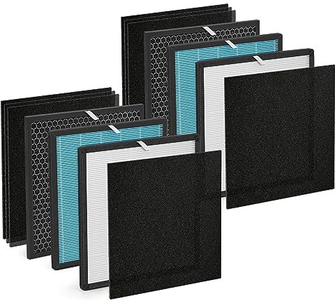 [2 Sets] 10L Pro Ersatzfilter-Set, kompatibel mit Okaysou Luftreinigerfiltern und Aiibot-A300, 5-stufiger Airmax 10L Pro Filter, 2 x H13 HEPA und 2 x Kohlefilter, 2 x Sliver HEPA und 6 x Vorfilter