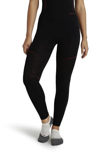FALKE Damen Baselayer-Hose Warm Trend Funktionsmaterial Schnelltrocknend Thermo 1 Stück, Schwarz (Black 3000), M