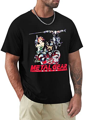 Retro Metal Gear Solid T-Shirt T-Shirt Sports Fan t-Shirts Custom t Shirts Mens Graphic t-Shirts