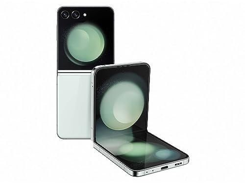 Samsung Galaxy Z Flip5 5G AI Smartphone (menthe, 8 Go de RAM, 256 Go de stockage)