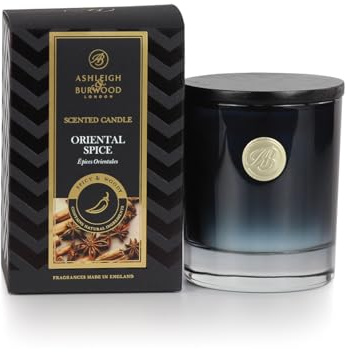 ASHLEIGH & BURWOOD Luxury Collection Duftkerze aus Sojawachs, 140 g, orientalisches Gewürz, 28 Stunden Brenndauer