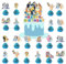 DecPty Dekorationen Kuchendekoration Cupcake Toppers Tortendeko Deko Geburtstag Cupcake Toppers Set Kuchen Dekoration Junge Cake Topper für Kinder (F)